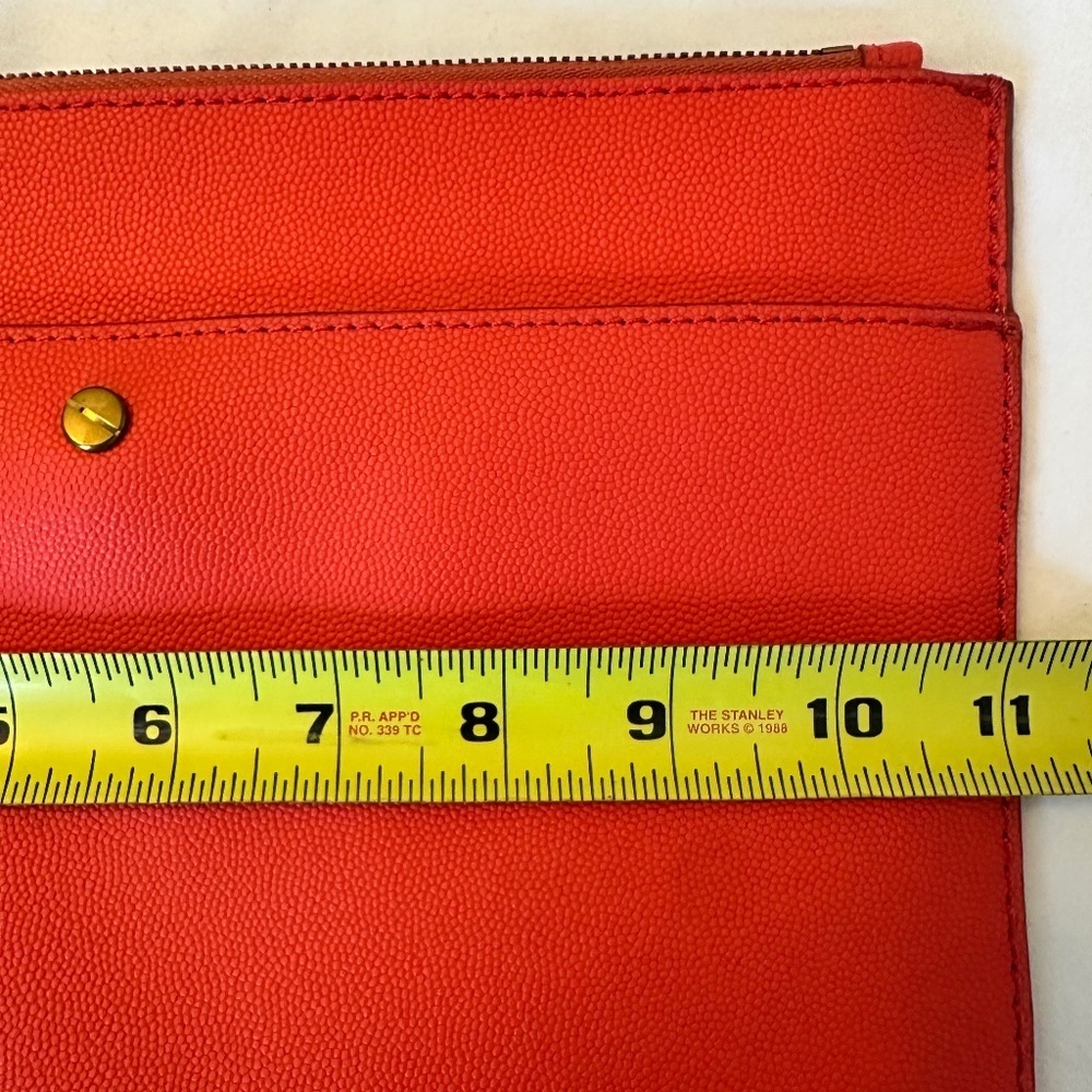 J.Crew Red Clutch with Blue Tassel — New Without Tags - Picture 2 of 4